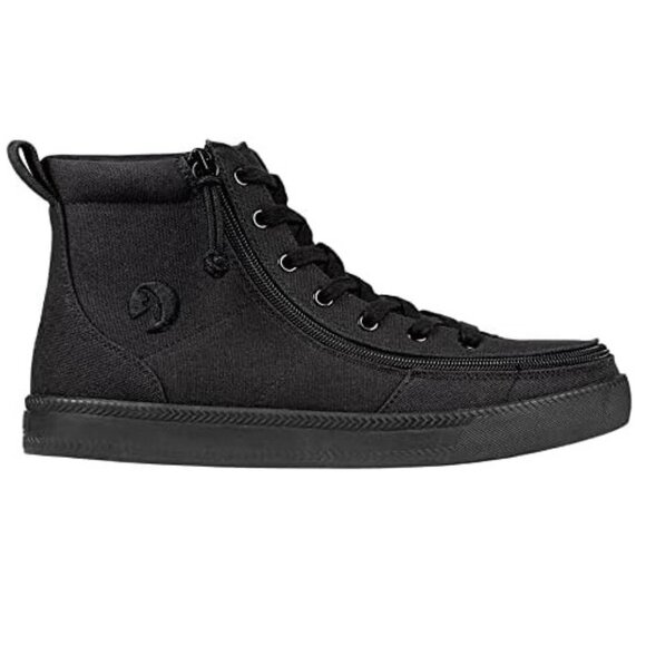 NEW Billy Footwear Mens Sneaker High Top Zip Up Black Adaptive Size 10.5 M BY411 - Picture 1 of 5